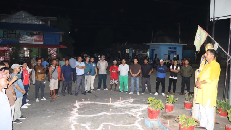 संविधान दिवसको अवसरमा चौदण्डीगढीमा दिप प्रज्वोलन ।