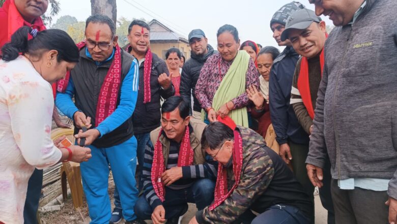 सुन्दरपुर बजारको सडक कालोपत्रे हुने ।