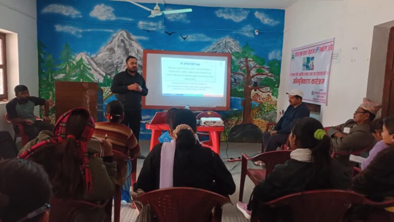 बेल्टारमा पाठेघरको मुखको क्यान्सरबिरुद्धको एचपीभि खोप सम्बन्धी वडास्तरीय अभिमुखीकरण कार्यक्रम सम्पन्न ।