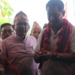 चौदण्डीगढी नगरपालिकाको वडा नम्बर ९ मा सभाहलसहितको वडा कार्यालय भवनको उद्घाटन ।